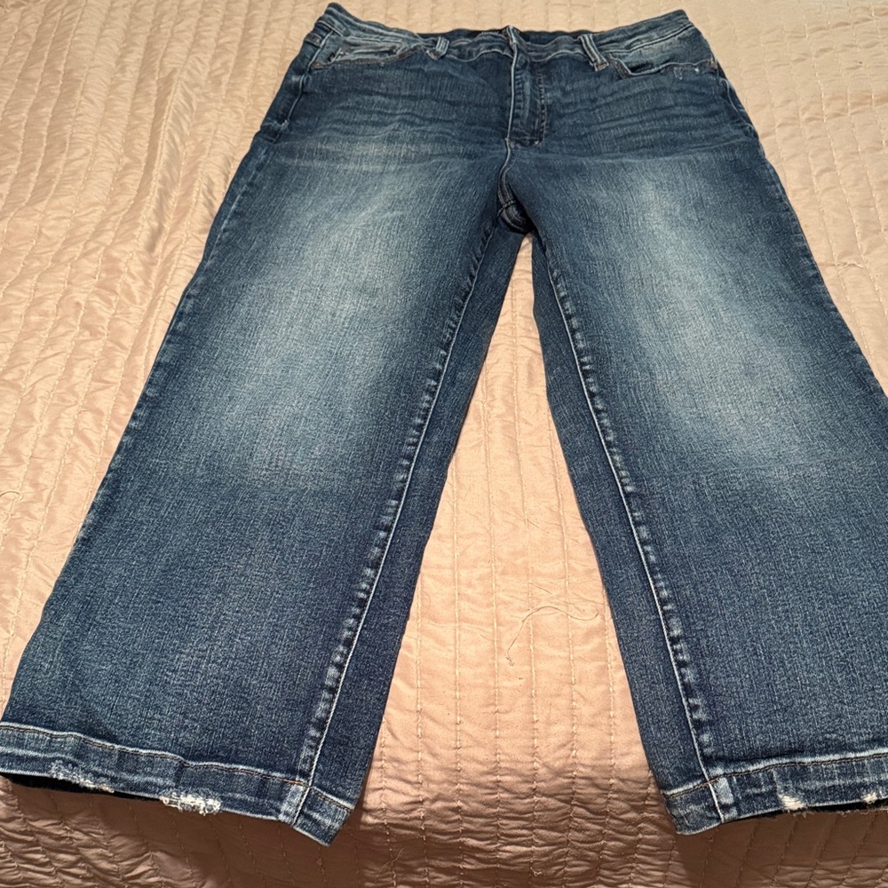Judy Blue Dark Wash Wide Leg Jean